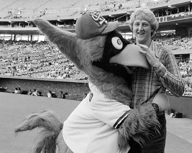 Larry Bird and Fredbird